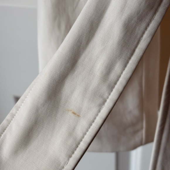 Bebe Cream Ruffle Trench Coat - Picture 7 of 15